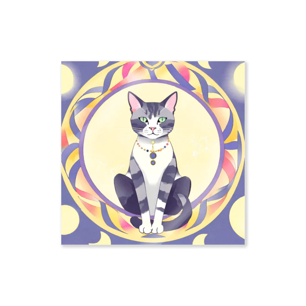 パキュラSHOPの猫と魔法陣 Sticker