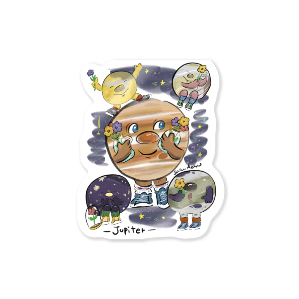 さとうです(イラスト)の木星さん Sticker