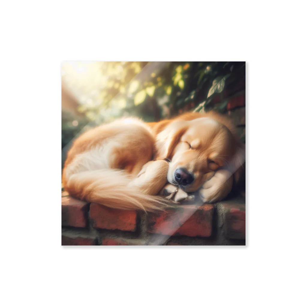 Ykhsの犬がぐっすり眠っている姿、超キュート！🐶💤 Sticker