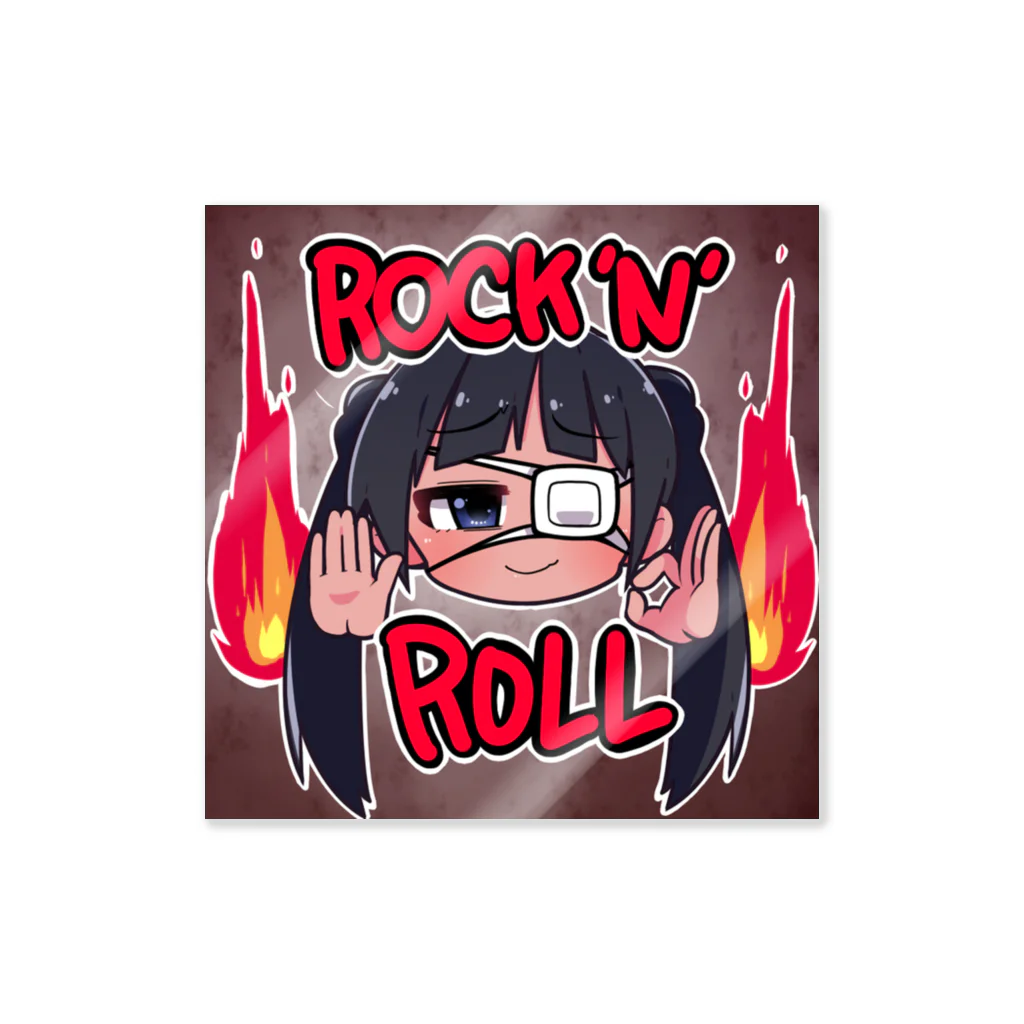 観世音マハの観世音マハ ROCK 'N' ROLLステッカー ステッカー