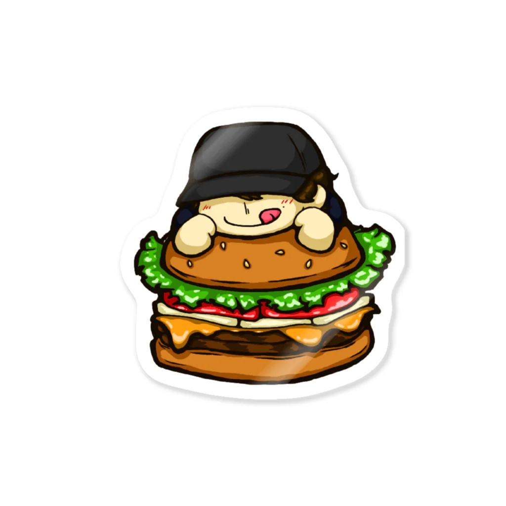 バーキン君のバーキン君　ハンバーガーver. Sticker