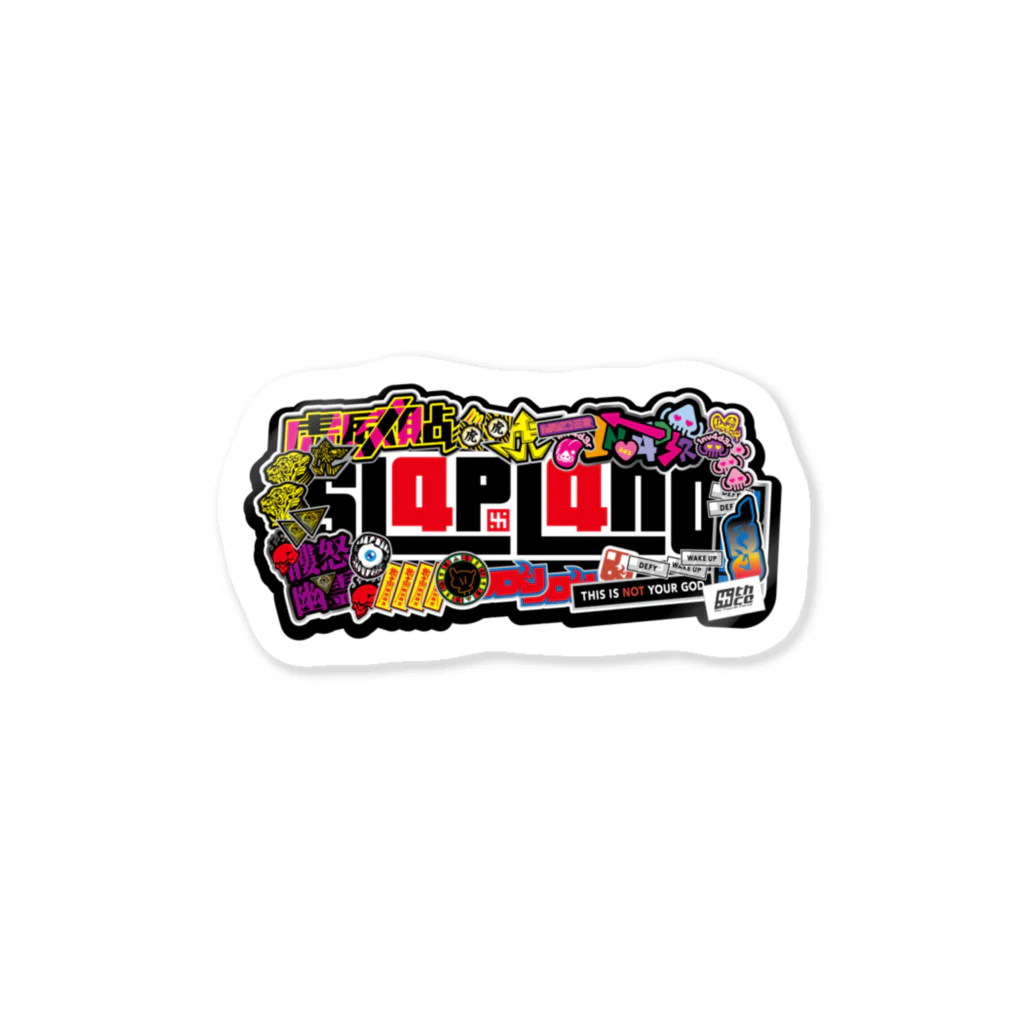 THE4TH4CEのSL4PL4ND LOGO Sticker