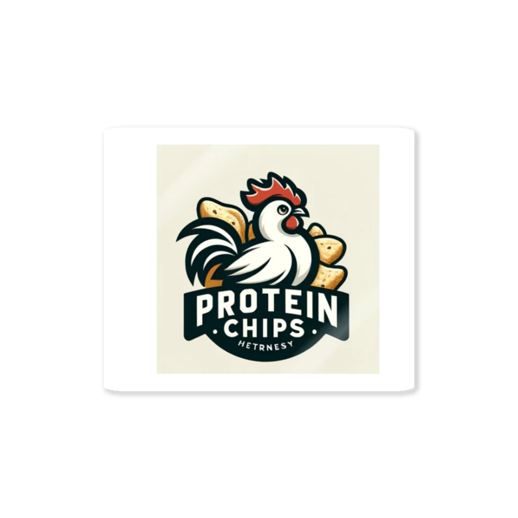 juten8の鶏肉チップスのロゴ ステッカー