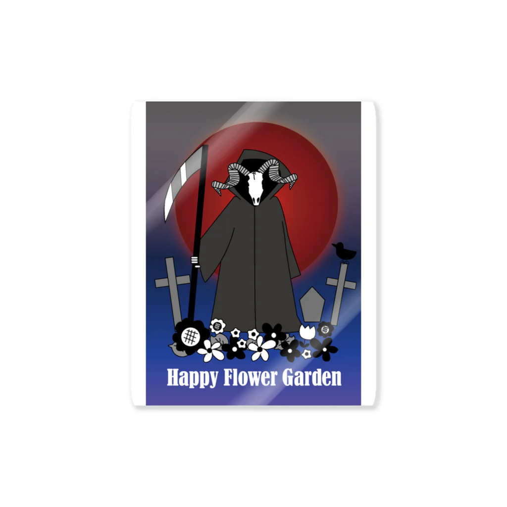 REDMOON_SAPPOROのHAPPY　FLOWER　GARDEN２ ステッカー