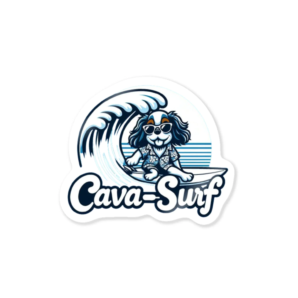 cava-sports　【キャバースポーツ】のcava-surf ステッカー