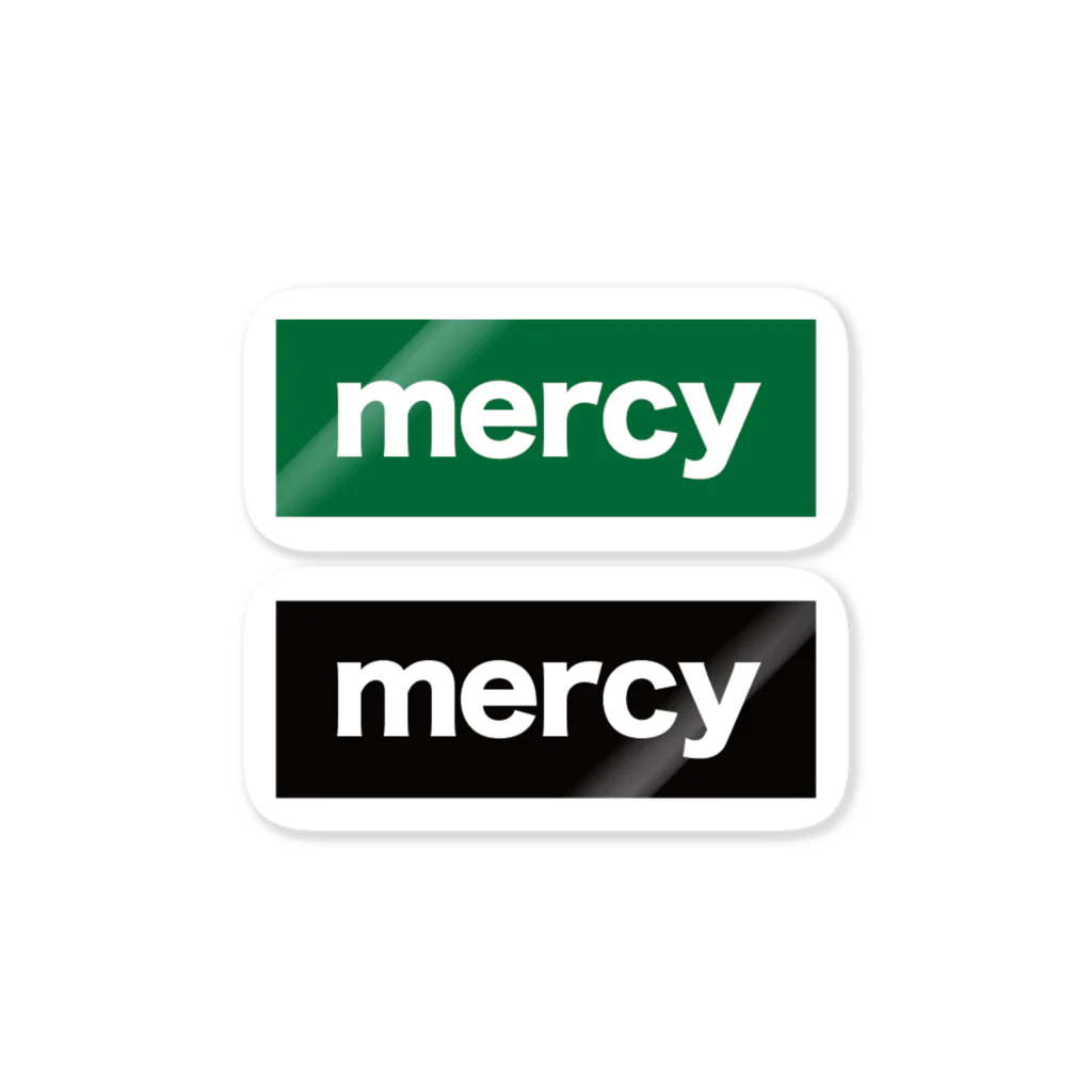 MERCYのmercy ステッカー① 緑×黒 ステッカー