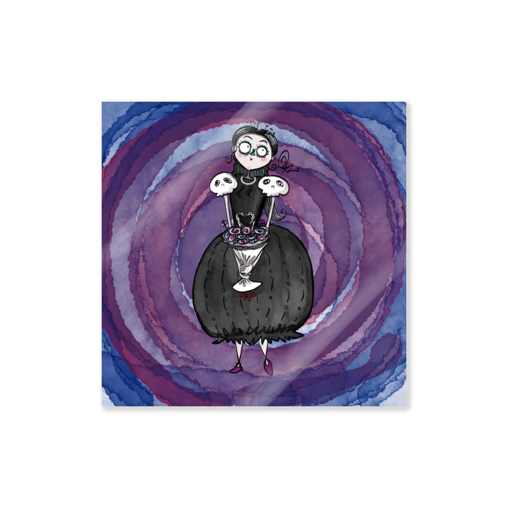 Kim BurtonのDark girl Sticker