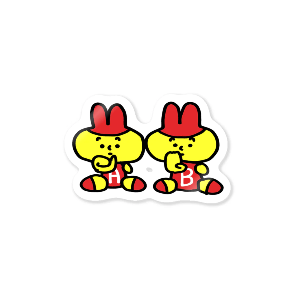 もちもちボックスのＡＢ型うさちゃん Sticker