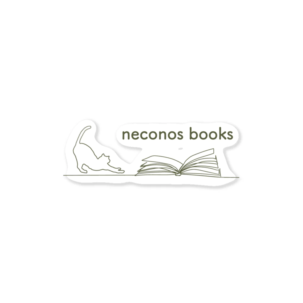 neconos Goodsのneconos books ステッカー