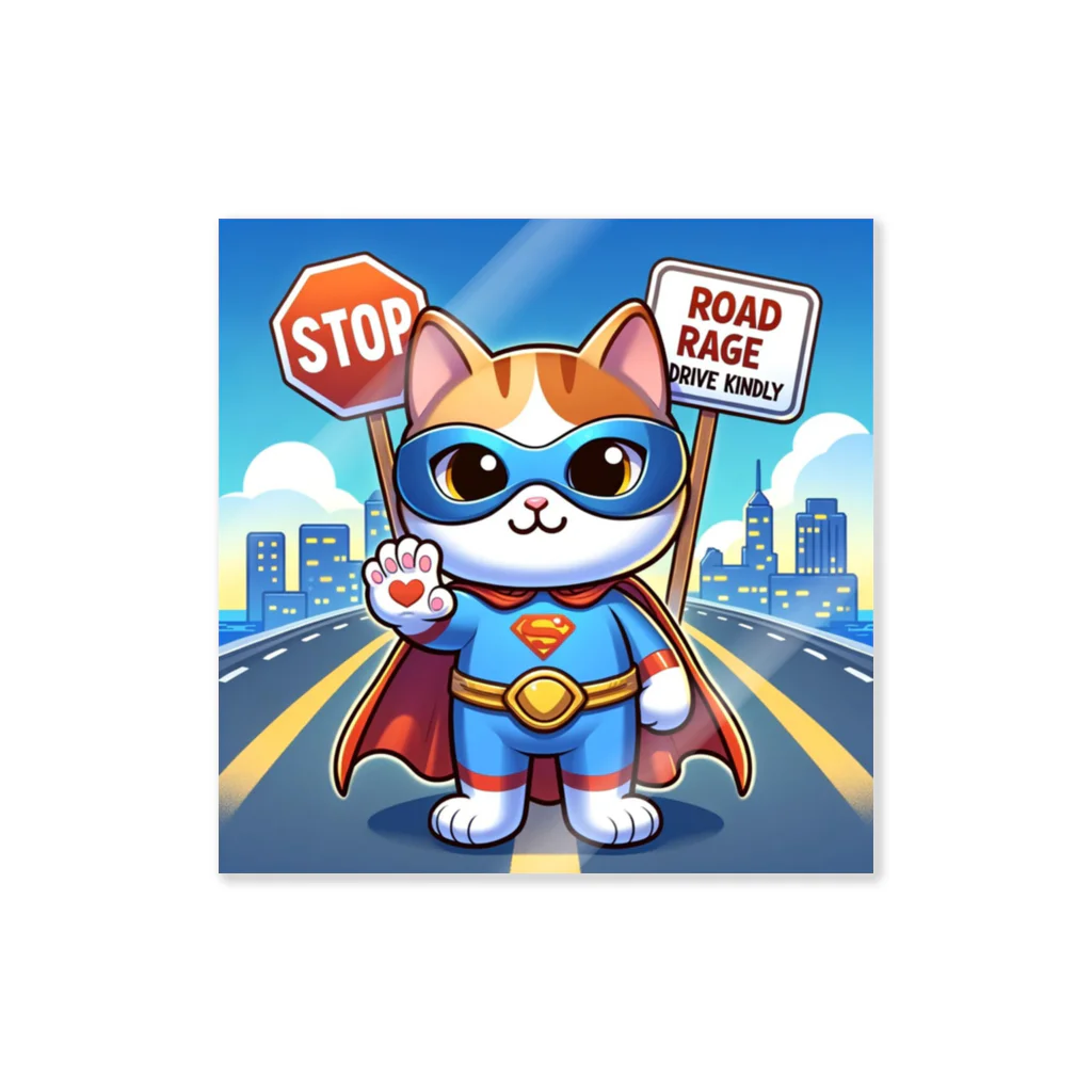 子猫カーニバルの煽り運転禁止！ Sticker