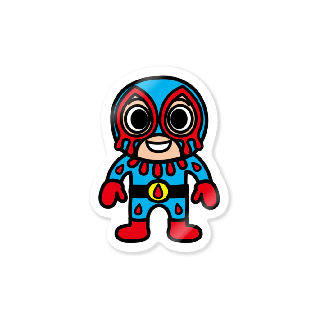 Robot_Pro-Wrestling_Dekinnokaのロボットプロレス　流血仮面 (Ryuketsu Kamen) Sticker