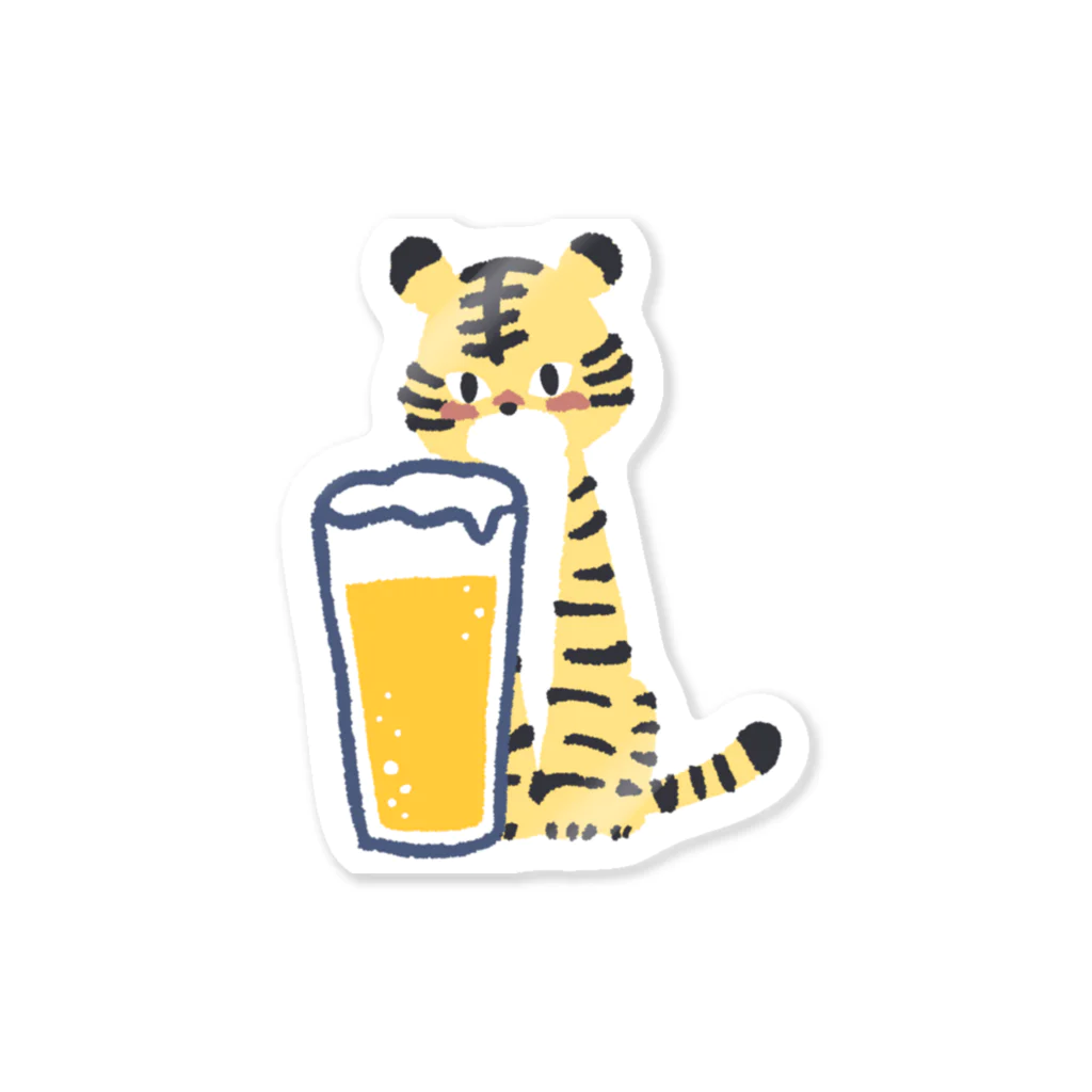 たからコレクションの酔っぱらいトラ Sticker