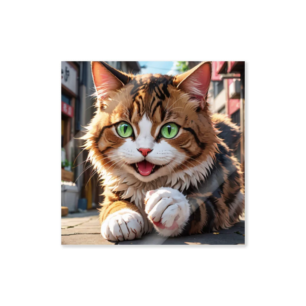 oz-chanの何かしようとしてる猫 Sticker