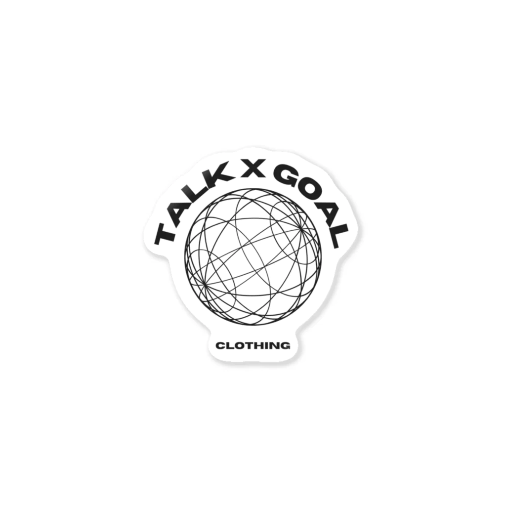 TALK X GOAL CLOTHINGのBLACK LOGO Collections Sticker