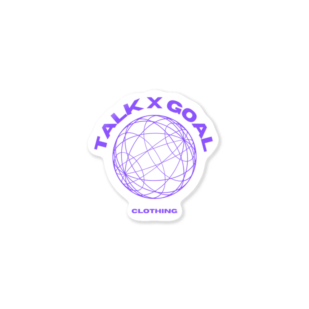 TALK X GOAL CLOTHINGのPURPLE LOGO Collections ステッカー