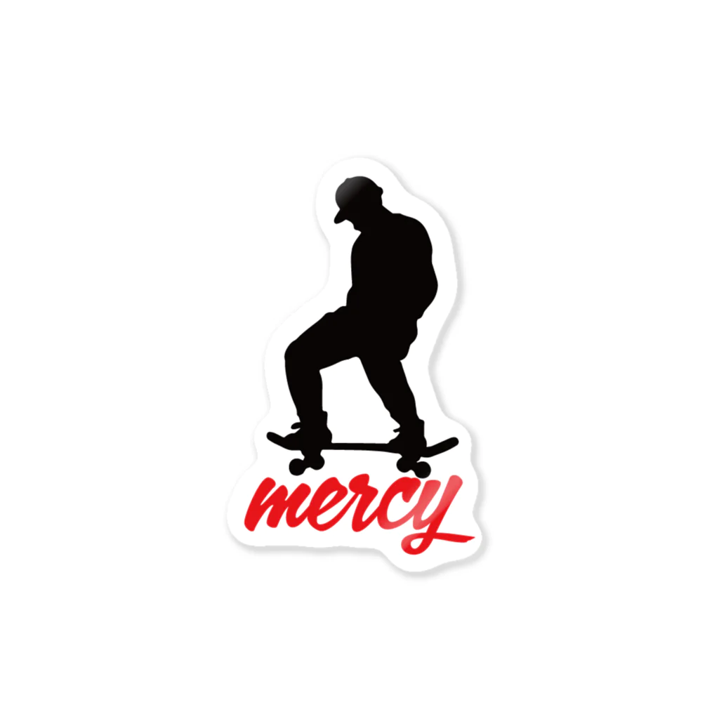 MERCYのスケートボード デザインステッカーB Sticker
