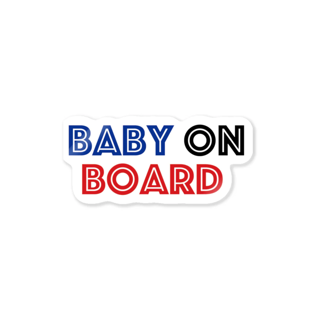 ぱんどらくんの部屋のBABY ON BOARD ステッカー