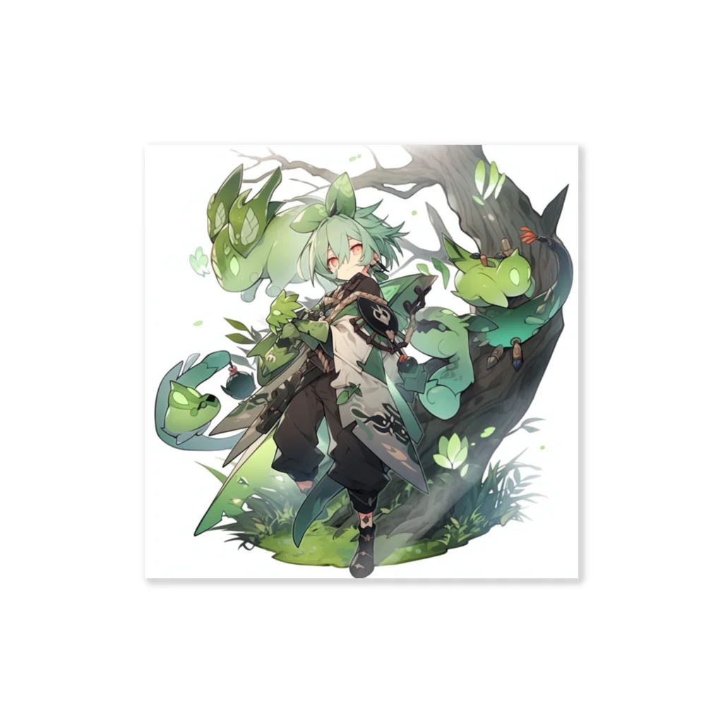 神話の守護者（Guardian of Myths）の緑舞（Ryokubu） Sticker