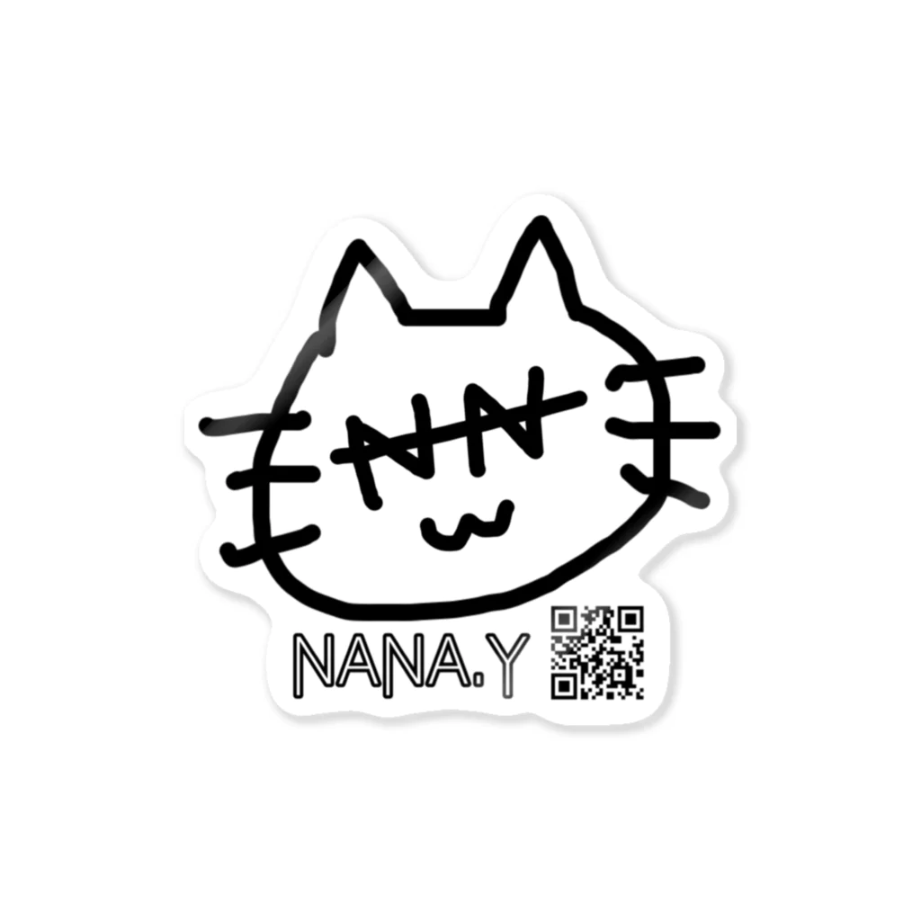 山崎NANAのNANA猫ちゃん(NANAサングラスver.) ステッカー