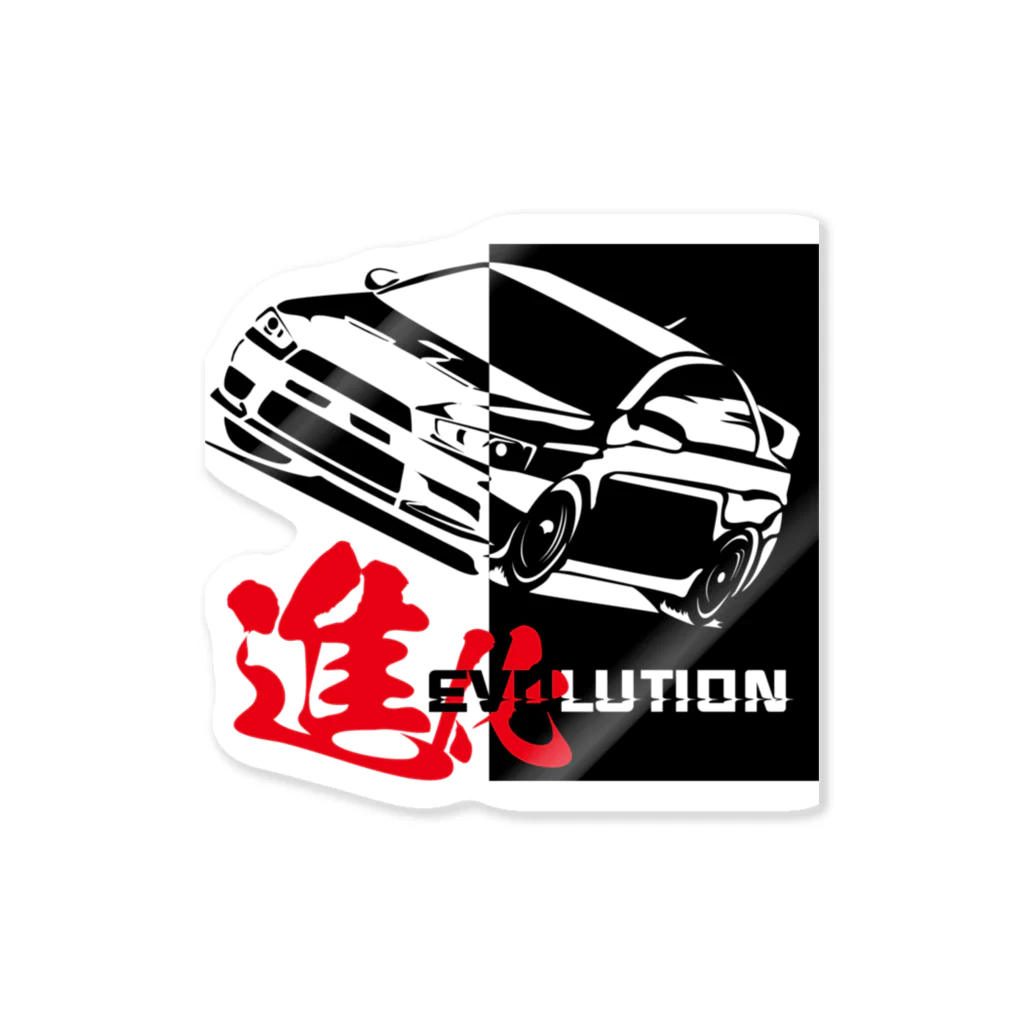 ムゲンソウコ GarageNoLimitのEvolution10-Black Sticker