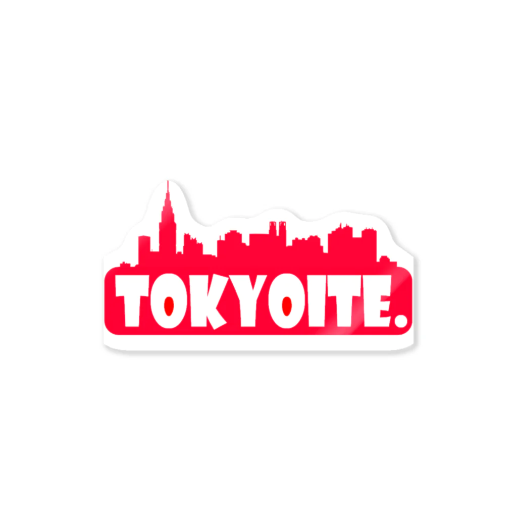 Mr_EtemaraのTOKYOITE-RED LOGO ステッカー