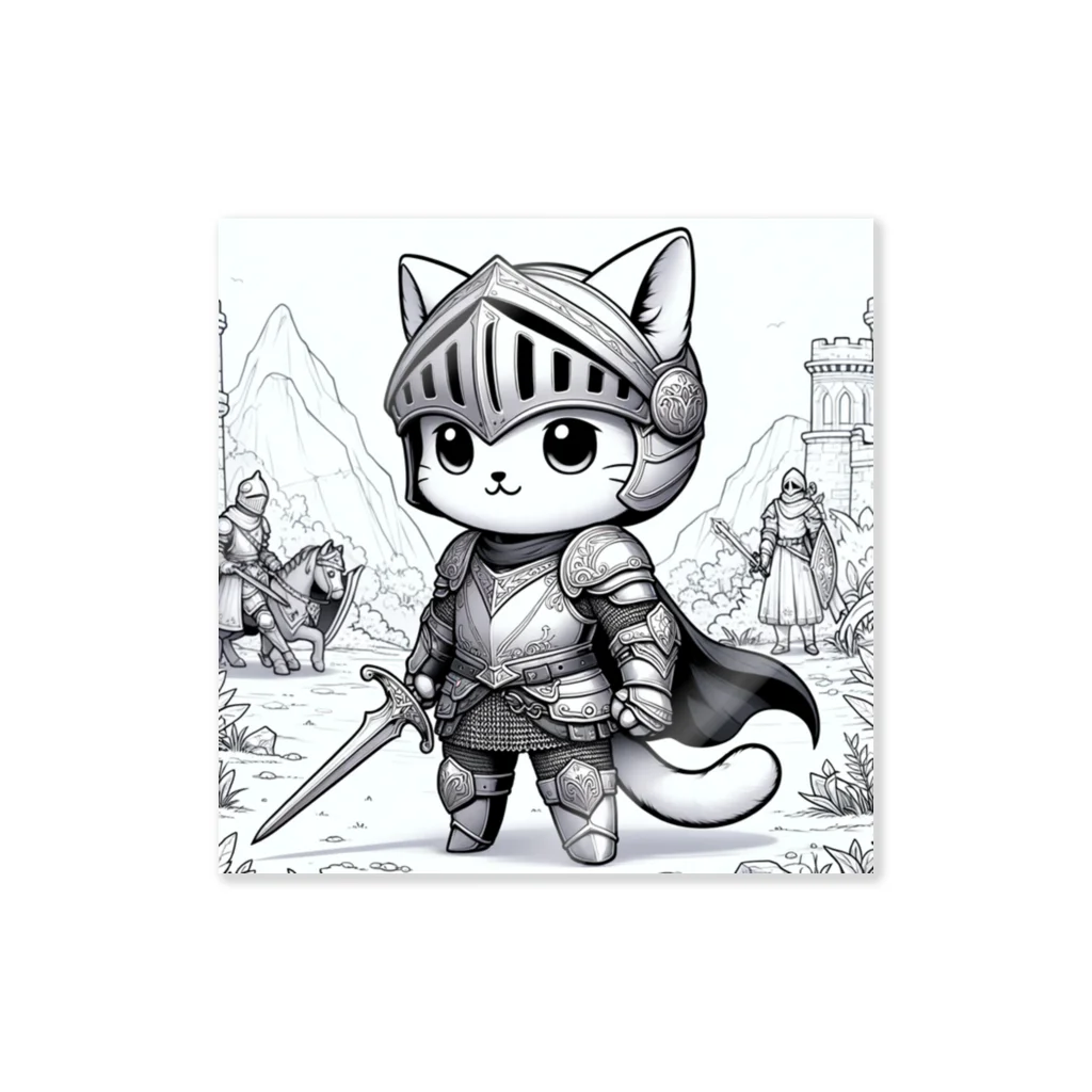 われらちきゅうかぞくのナイト キャッツ(Knight Cats) Sticker