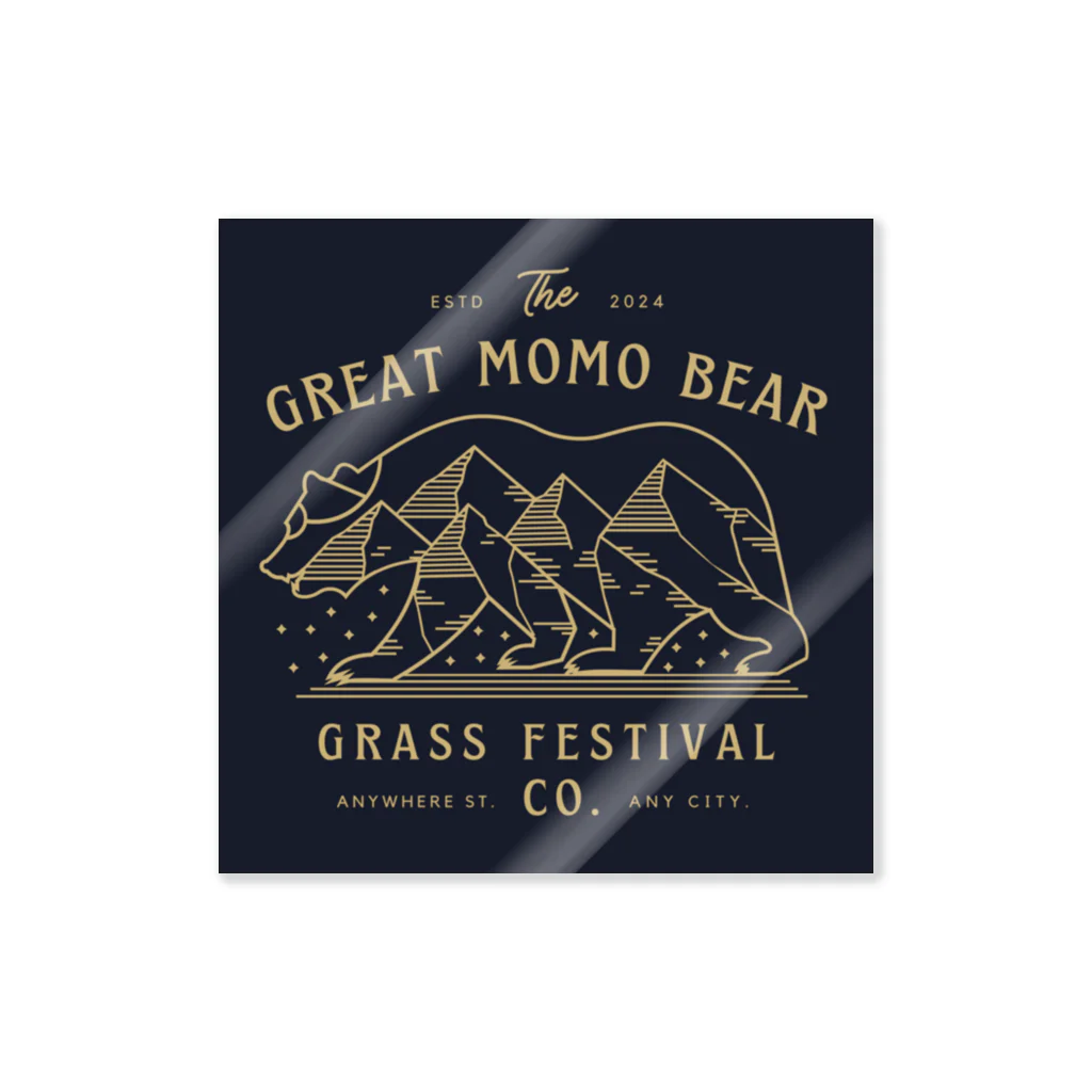 with-momoのGREAT MOMO BEAR ステッカー