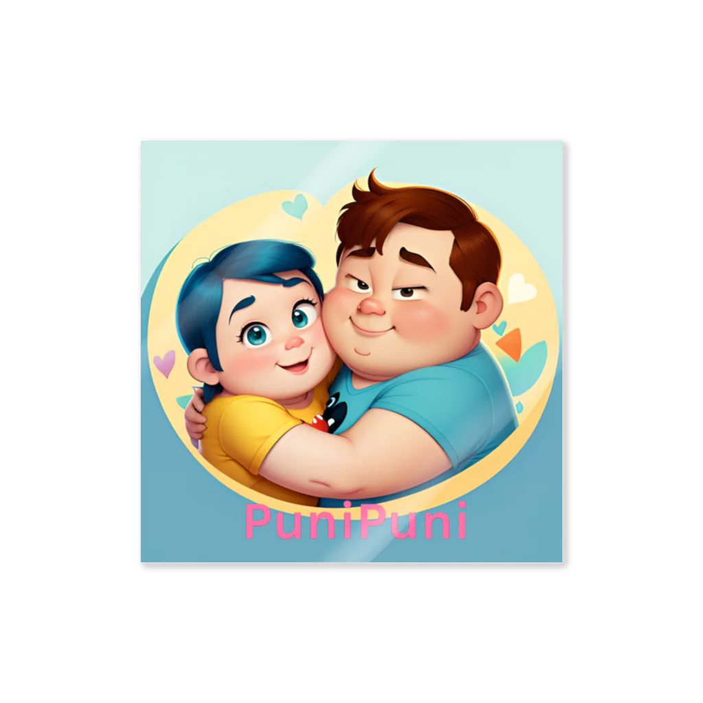 PuniPuniのプニカップル Sticker