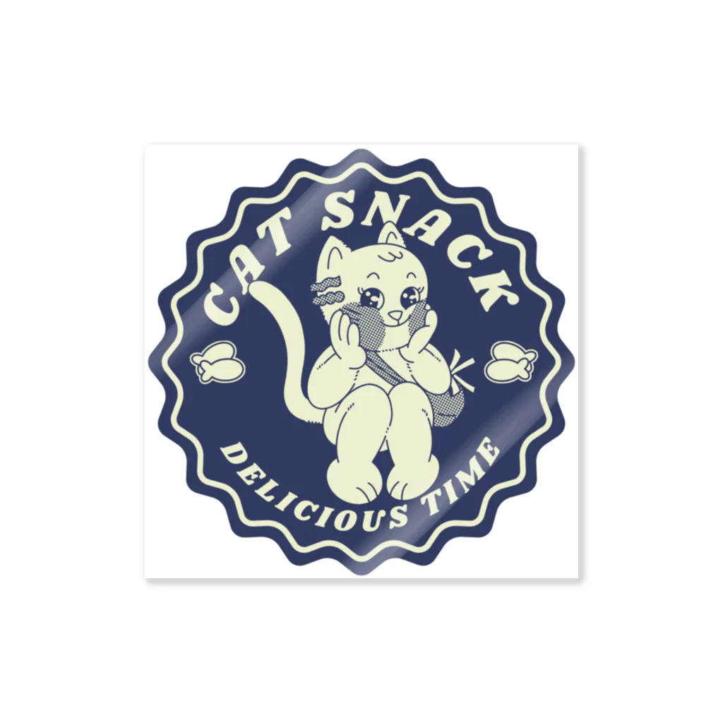 nekokari299_farmの猫のおやつケースがかわいくなるステッカー Sticker