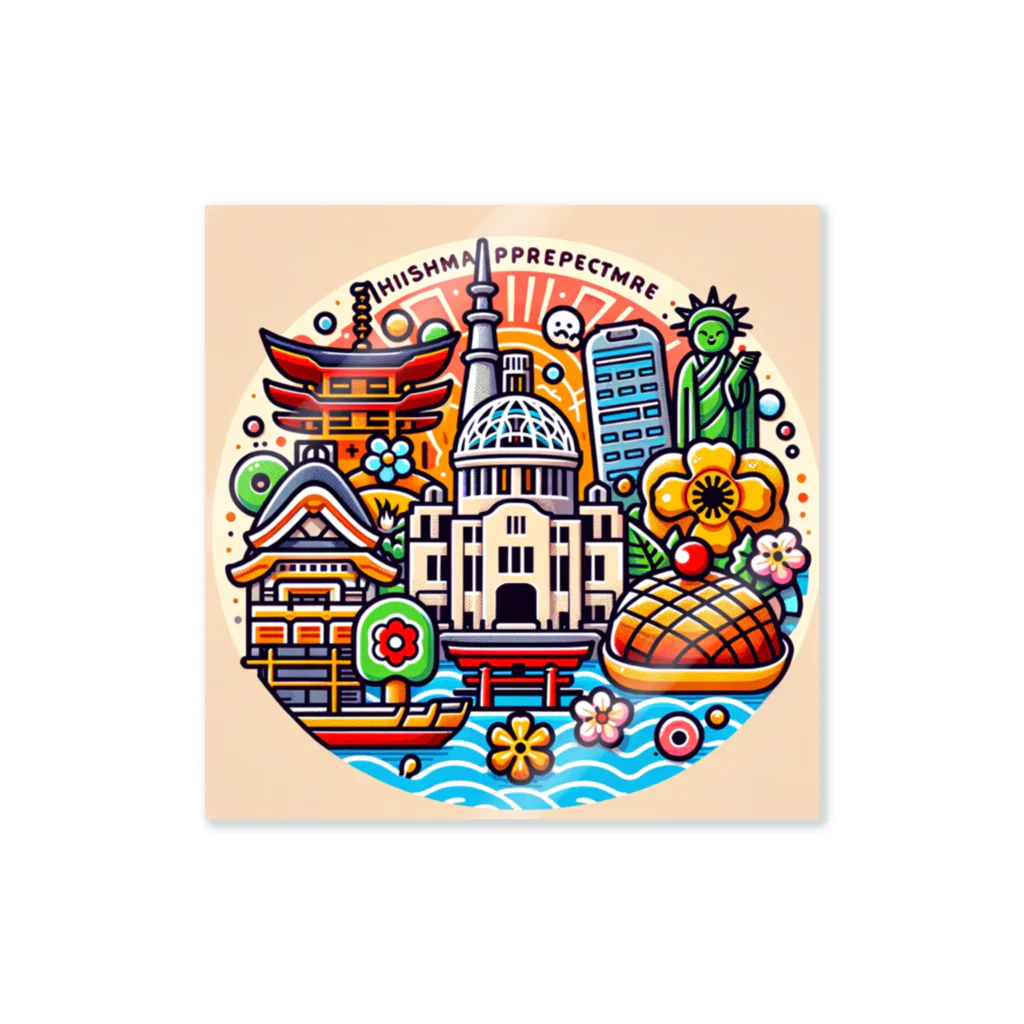 CHRON SHIROの広島県 Sticker
