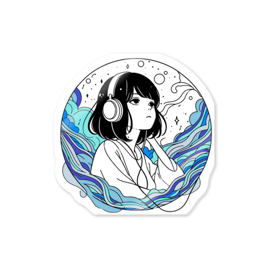 Green__teaの音の海 Sticker