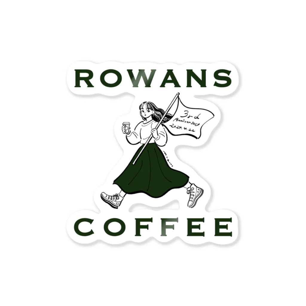 Rowans coffee のRowans coffee 3周年 ステッカー