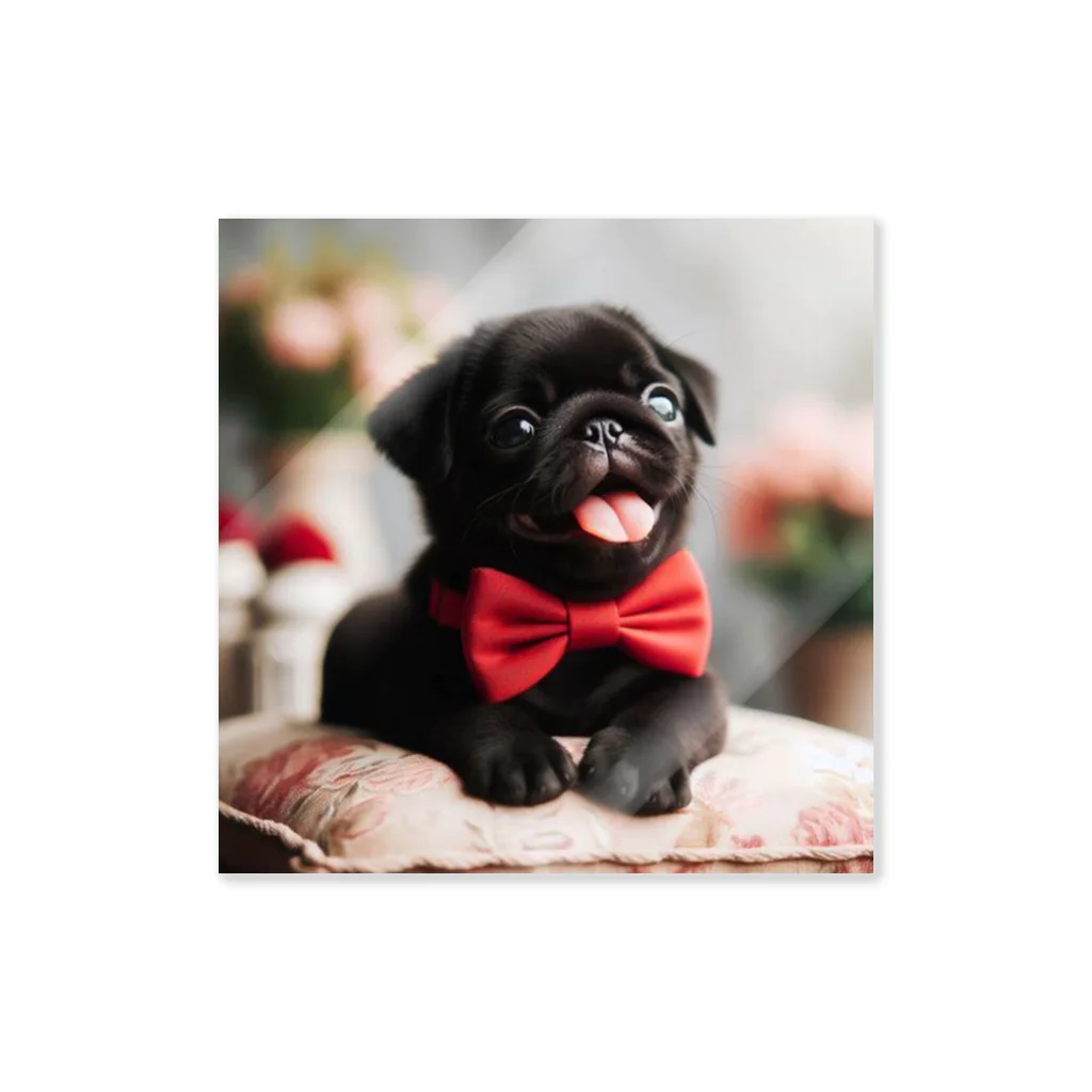 黒パグ🖤Black Pug laboratory🖤のcute Pug series ステッカー