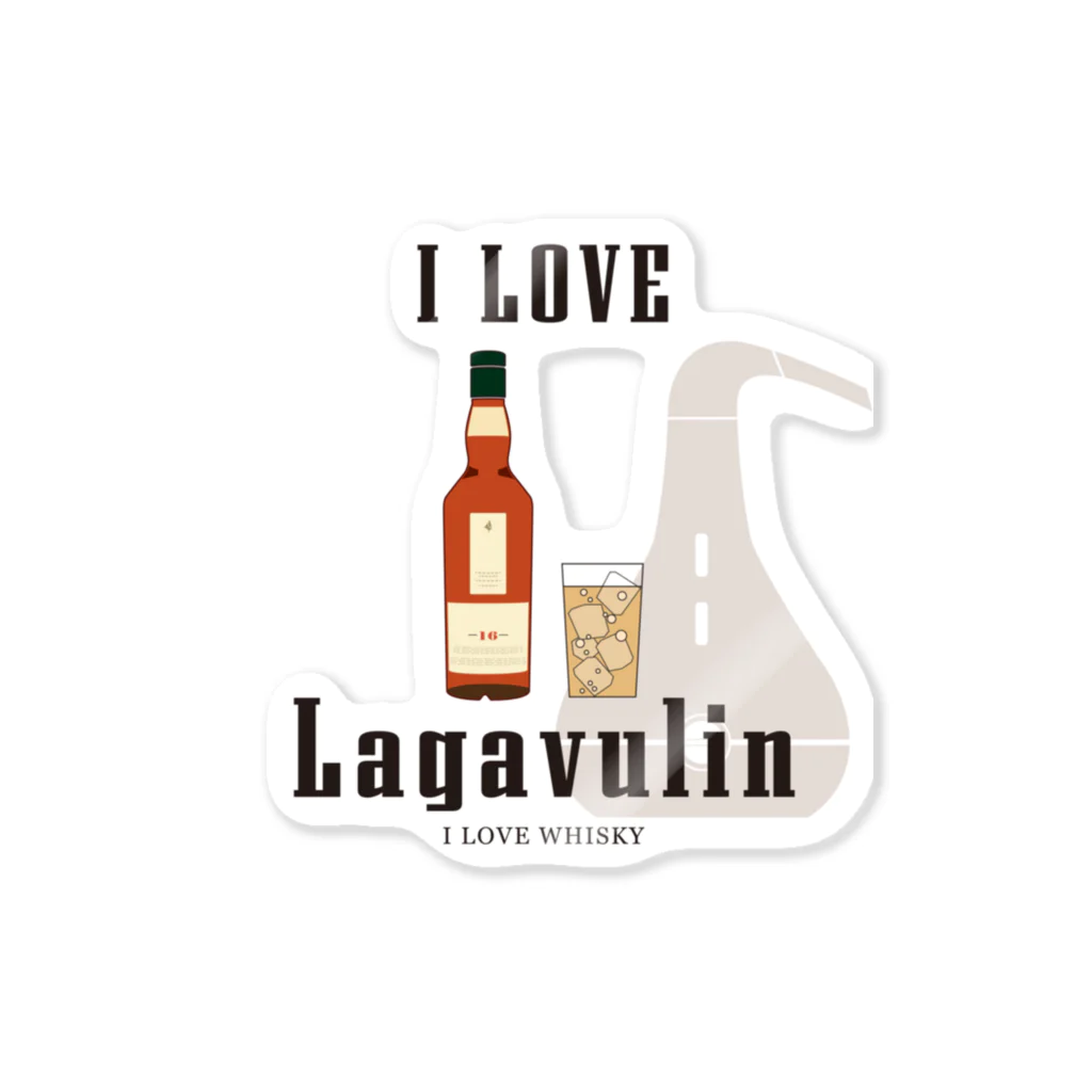 I LOVE【WHISKEY】SHOPのI LOVE WHISKEY-05 ステッカー