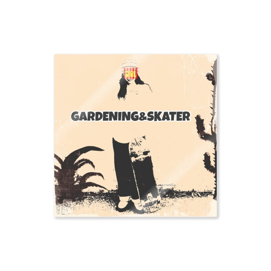 パキポキさんのGARDENING&SKATER ステッカー