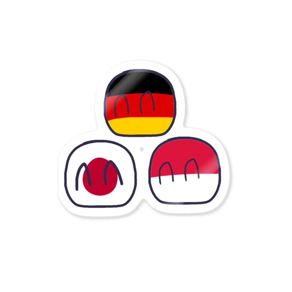 Shop of Haatania Ball (Polandball)のﾎﾟｰﾗﾝﾄﾞﾎﾞｰﾙ色々 Sticker