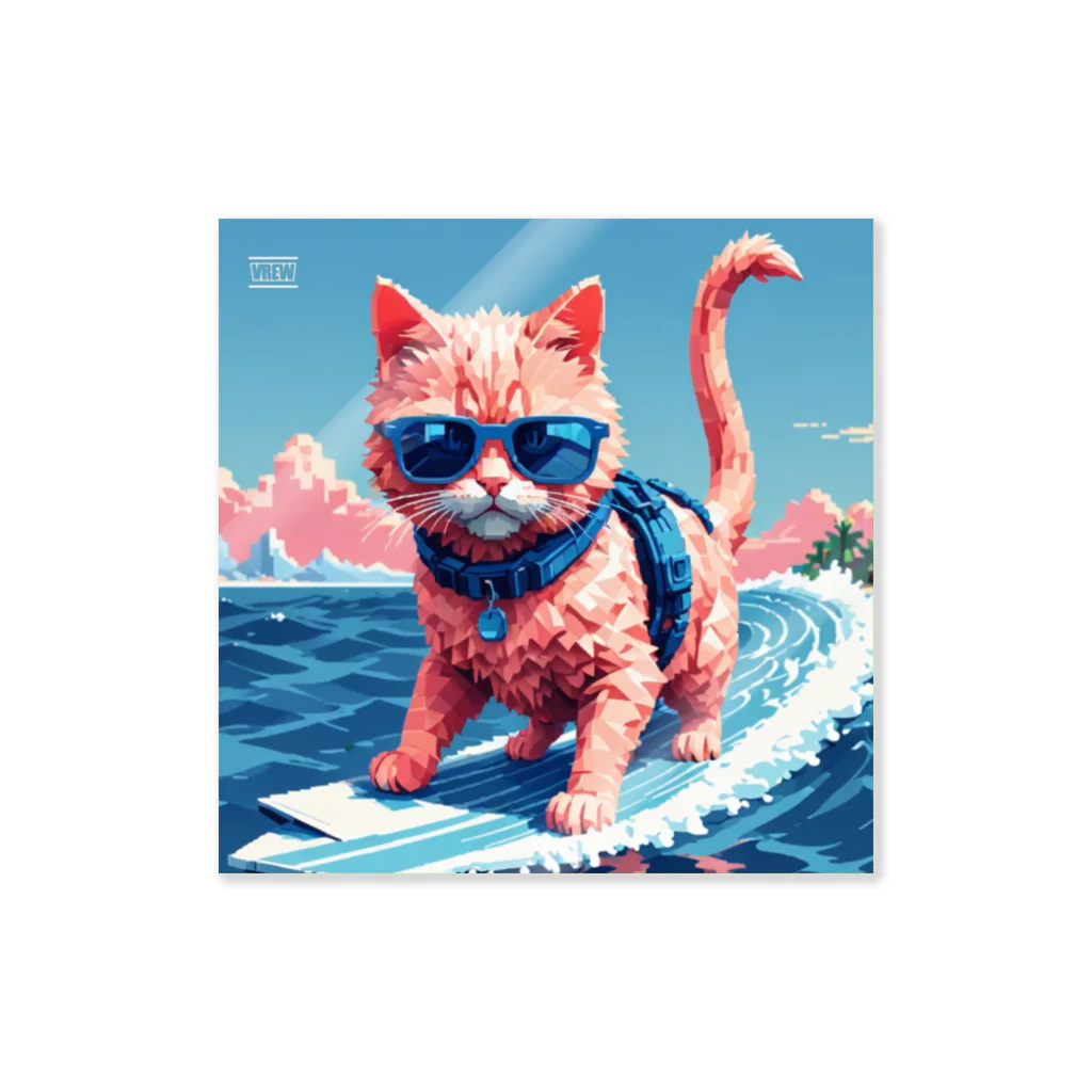 メロンパン猫のサーファーキャット Sticker