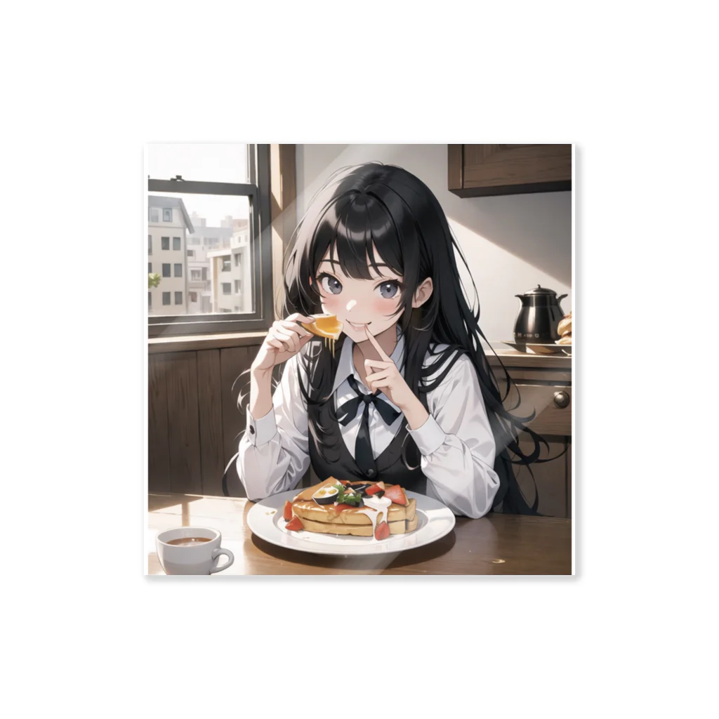 sgt-chikaraの朝食中の女子高生2 Sticker