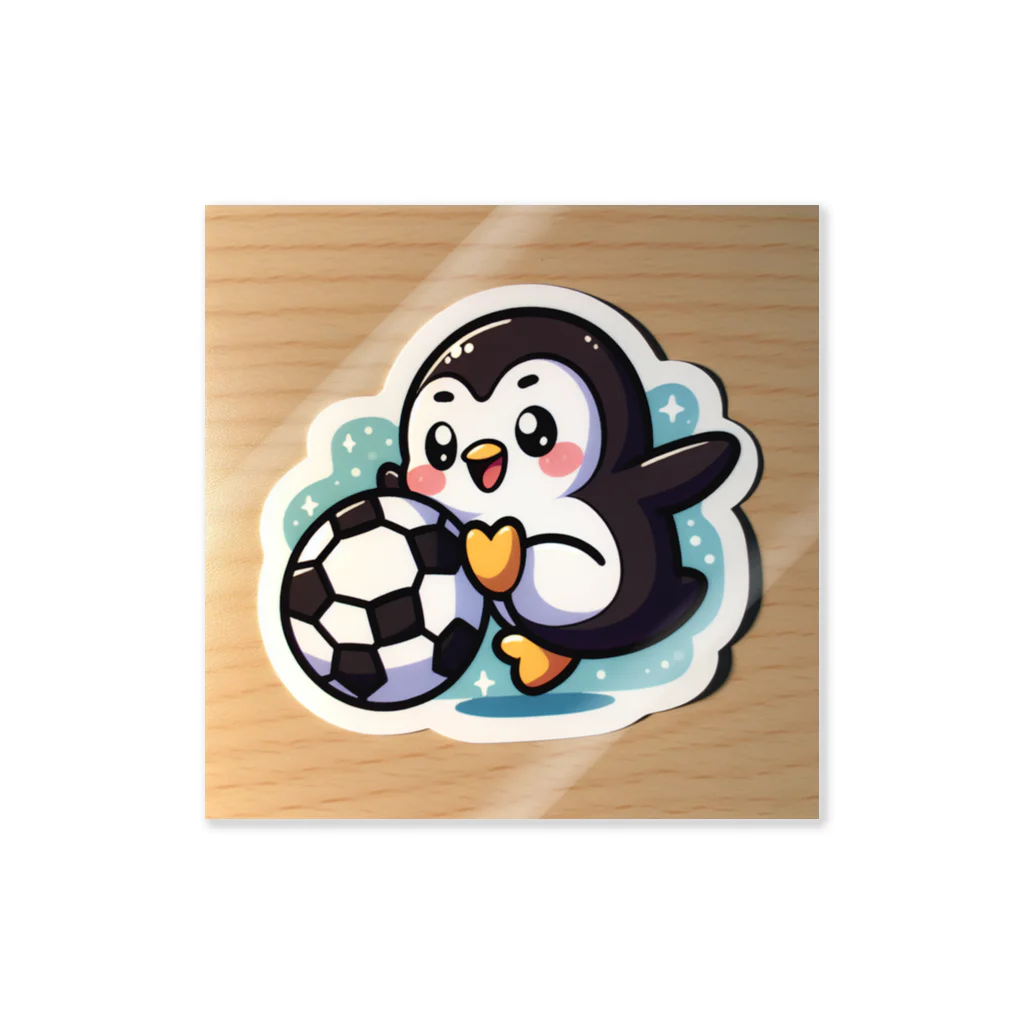 designsphereのペンギンドリブル ステッカー