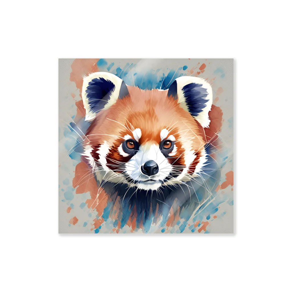 WithRedPandaの水彩風レッサーパンダ Sticker