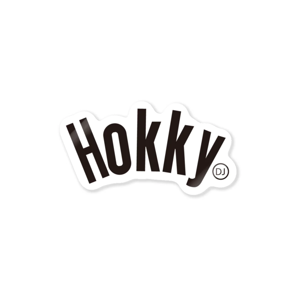 DJ HOKKY OFFICIAL GOODS 2024のHOKKY 黒ロゴ　 Sticker