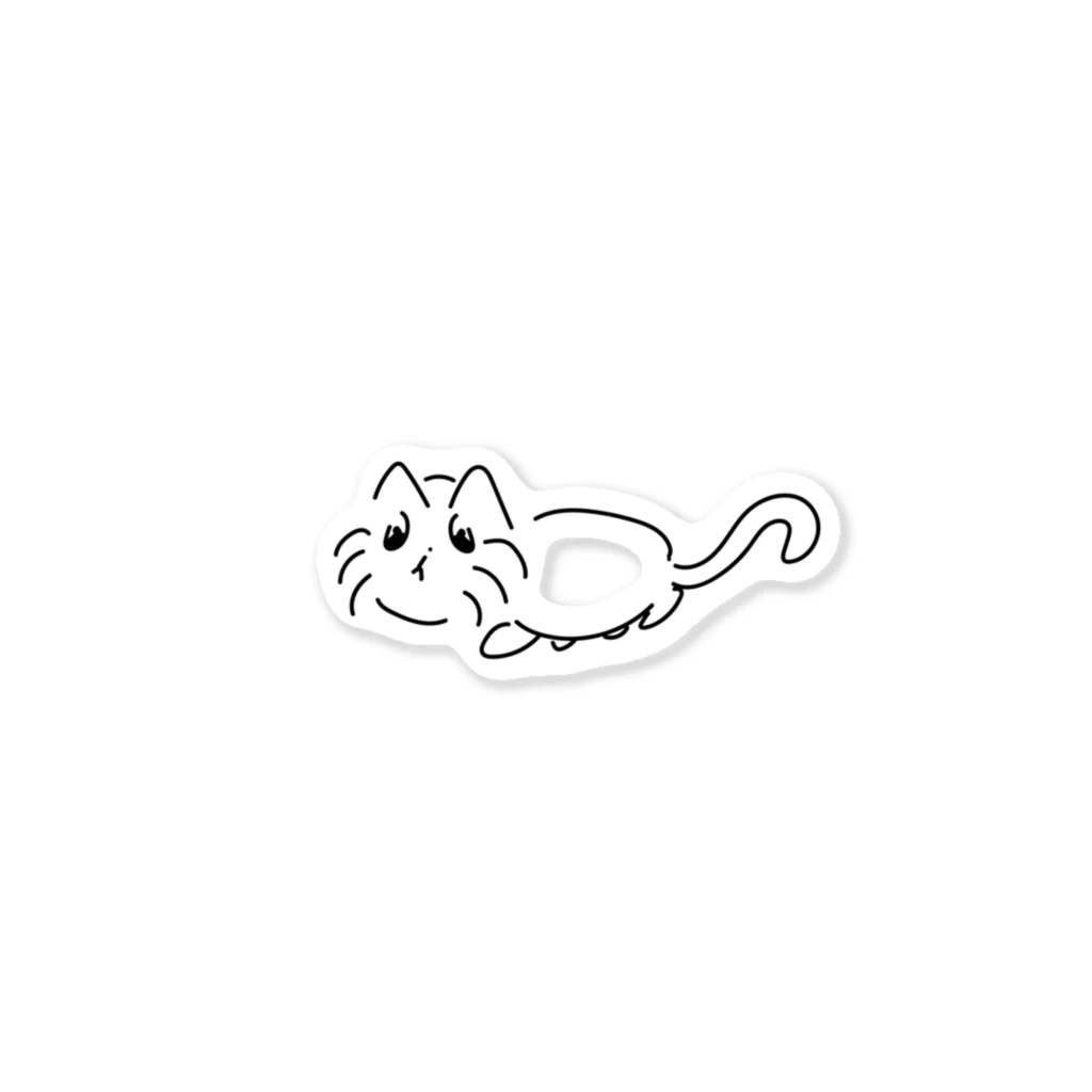 文才のねこ Sticker