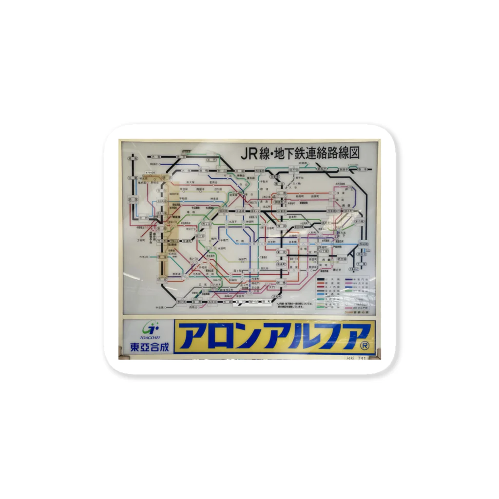 a_mapの路線図 ステッカー