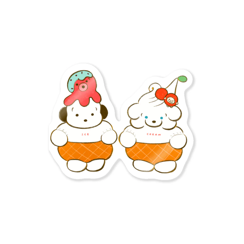 穂の湯のICE CREAM Sticker