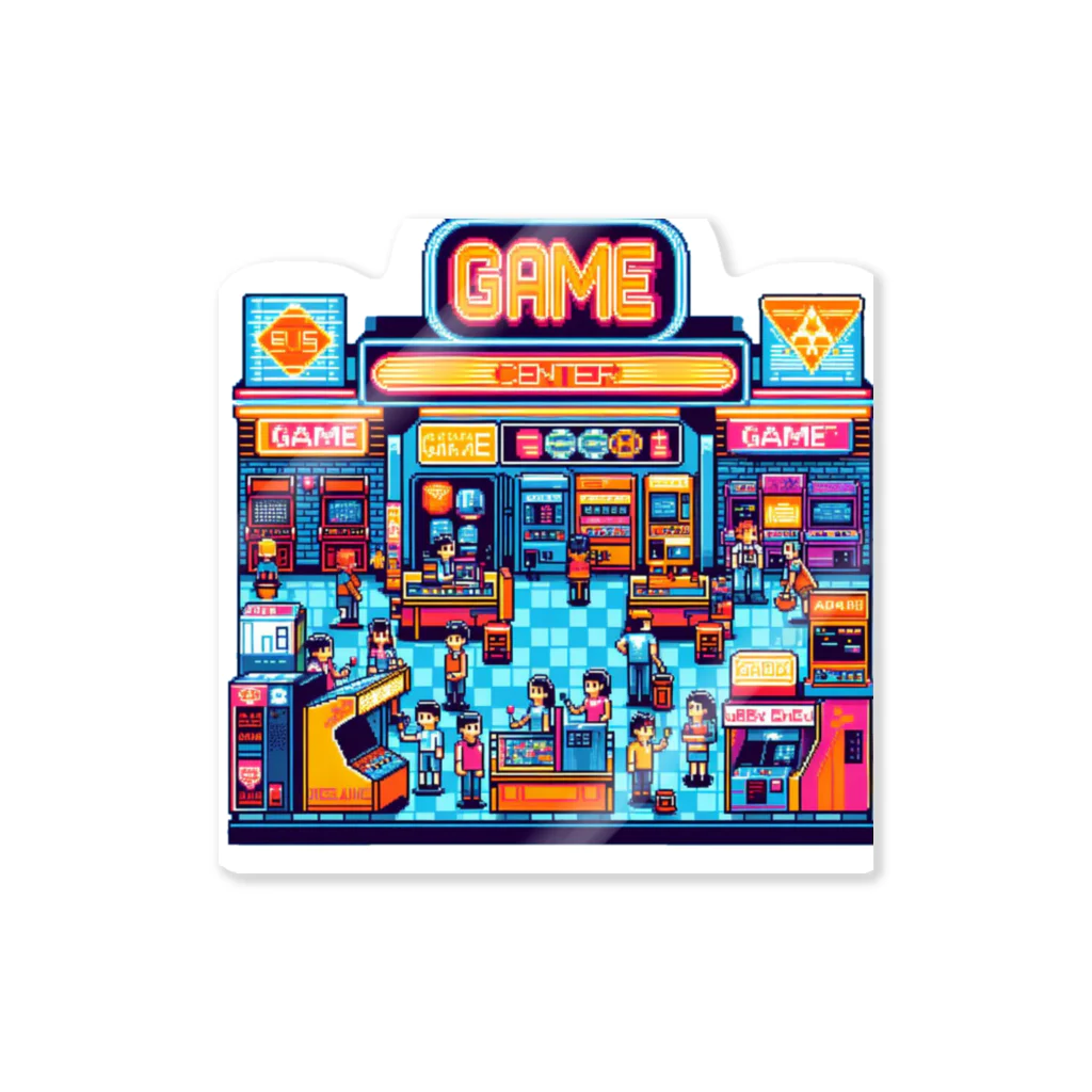 GIRLの可愛いレトロなゲームセンター Sticker