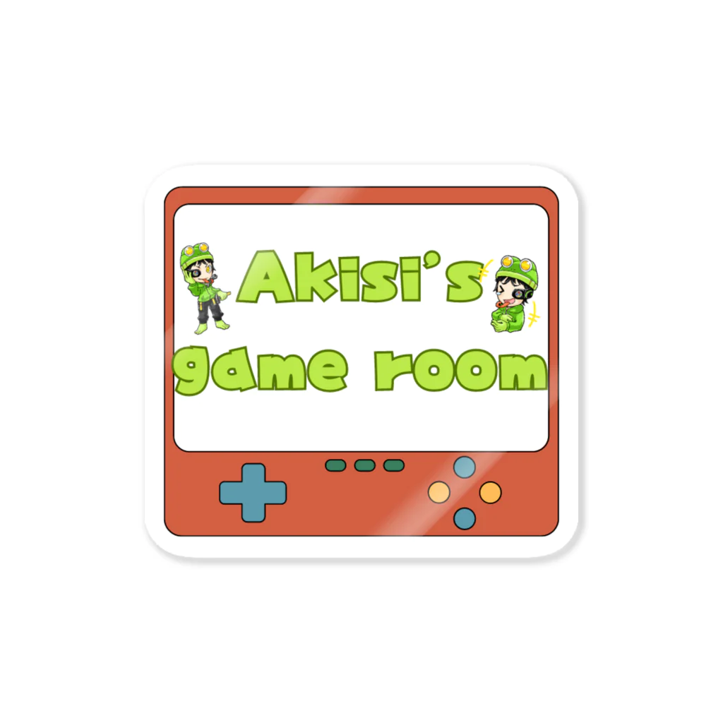 アキシのゲーム部屋 公式ショップのAKISI's game room　ステッカー Sticker