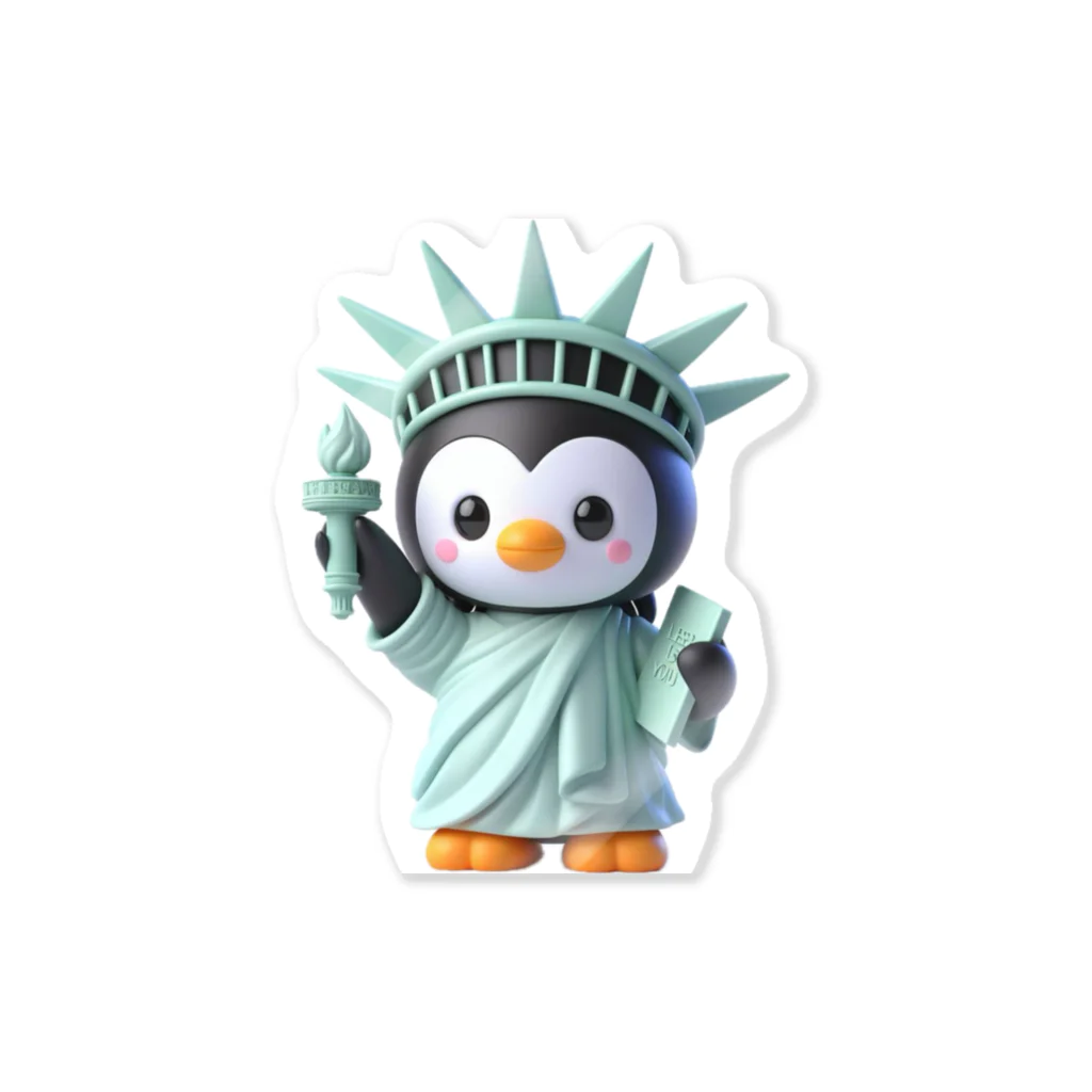 JUPITERの自由のペンギン像 Sticker