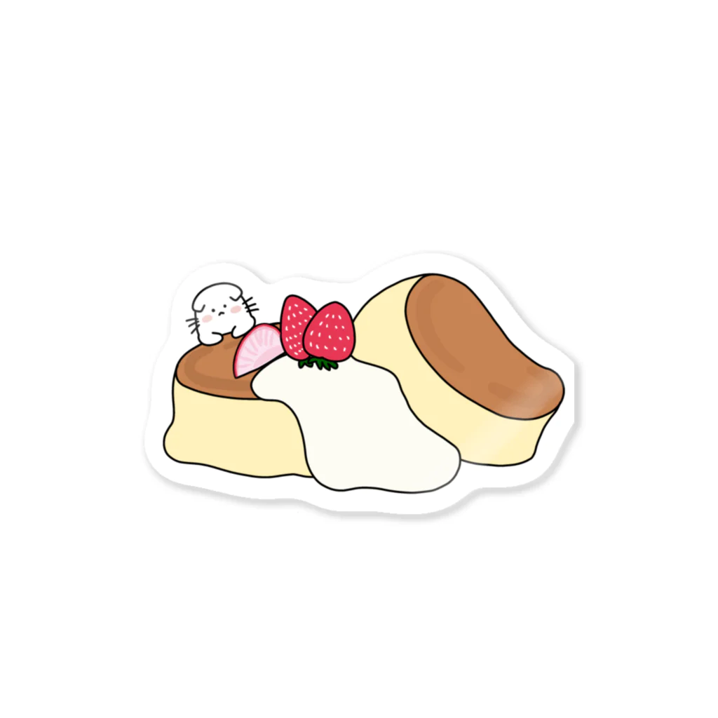 えびのおすしやさんのぱんけぇきとねここ Sticker