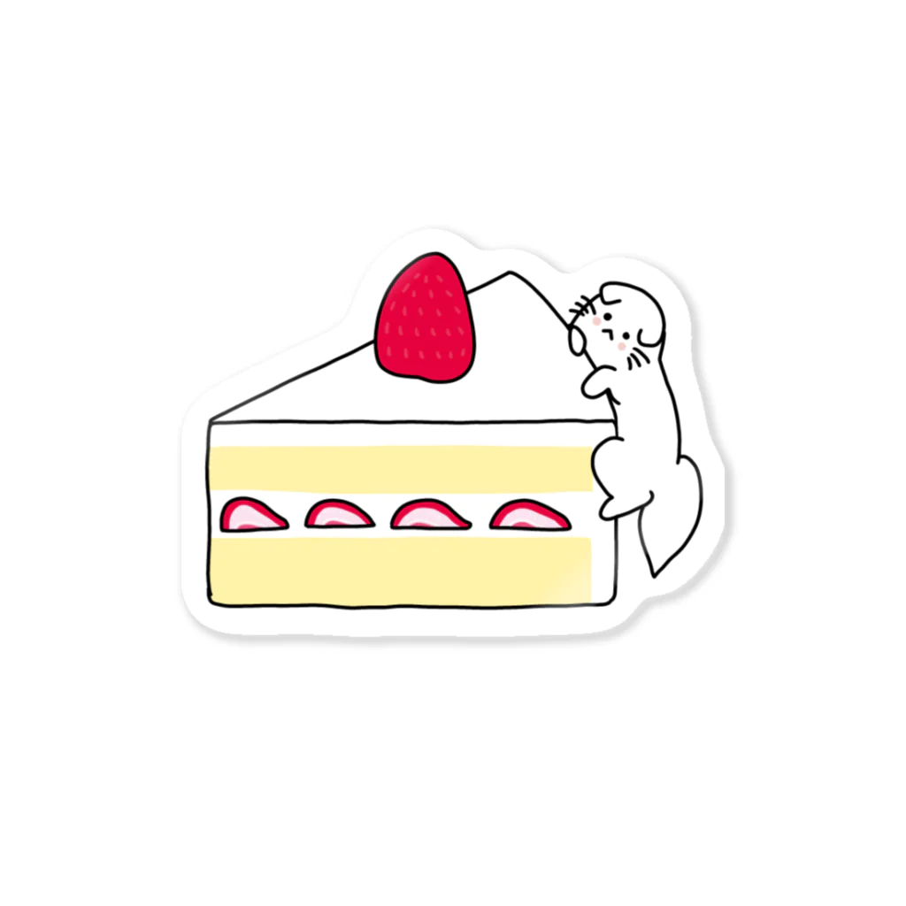 えびのおすしやさんのしょうとけぇきとねここ Sticker