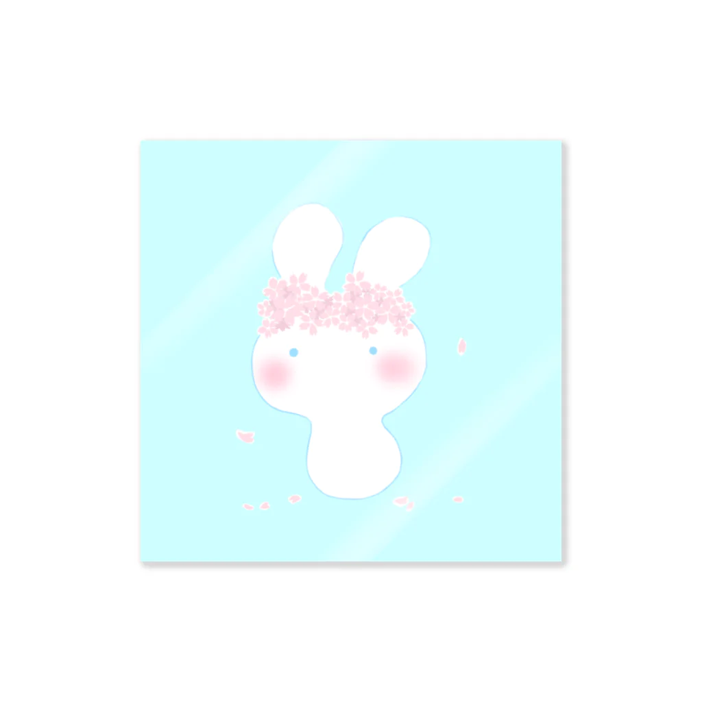 うさぽっぽの桜うさぽっぽ Sticker